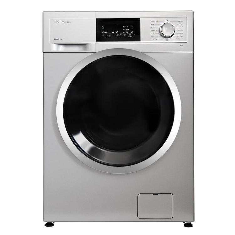 ماشین لباسشویی دوو DWK-CH820S نقره ای 8 کیلویی سری کاریزما
