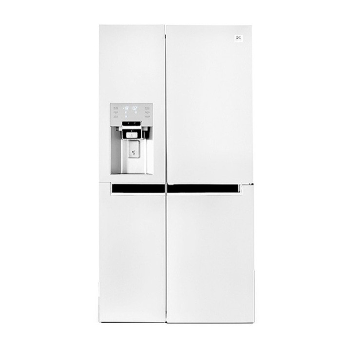 یخچال فریزر ساید بای ساید دوو D4S-0034MW سفید متالیک 34 فوت