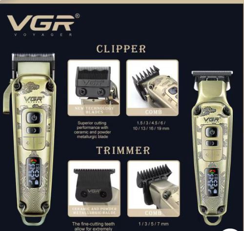 ست ماشین اصلاح حجم زن و خط زن وی جی آر مدل VGR V-643