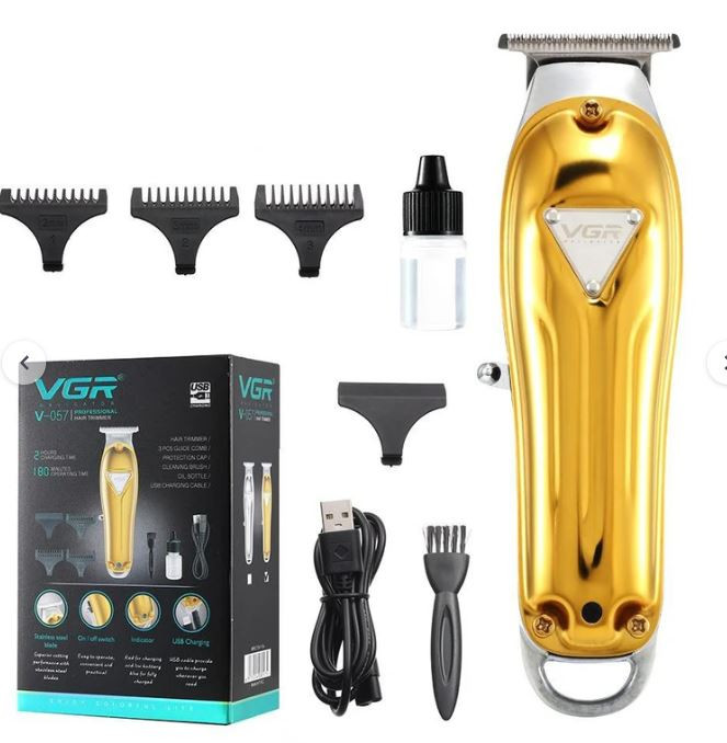 ماشین اصلاح موی سر و صورت وی جی ار مدل V-057 رنگ رندوم