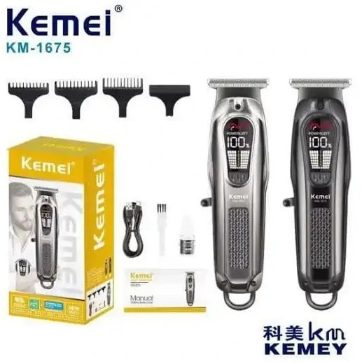 ماشین اصلاح موی سر و صورت کیمی KEMEI مدل KM-1675 رنگ رندوم