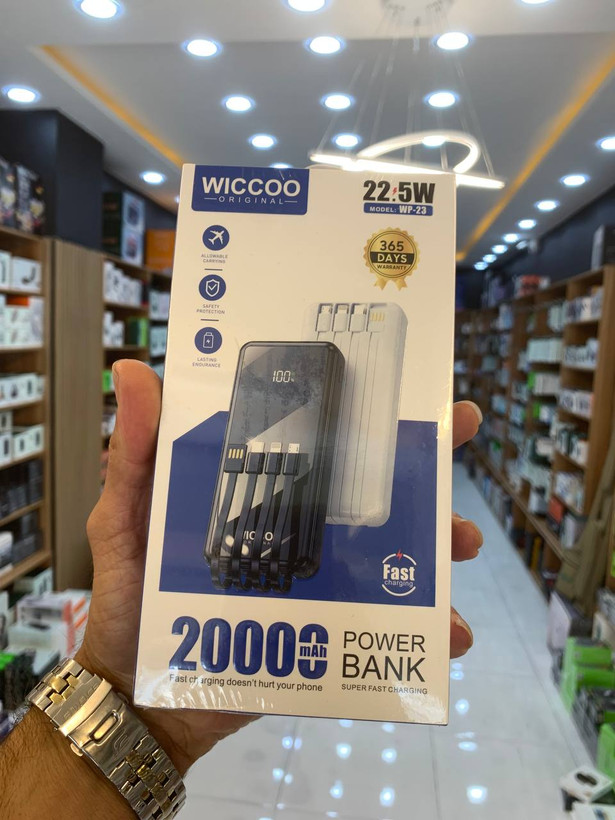 پاوربانک ویکو مدل WP-23 ظرفیت ۲۰۰۰۰ میلیآمپر