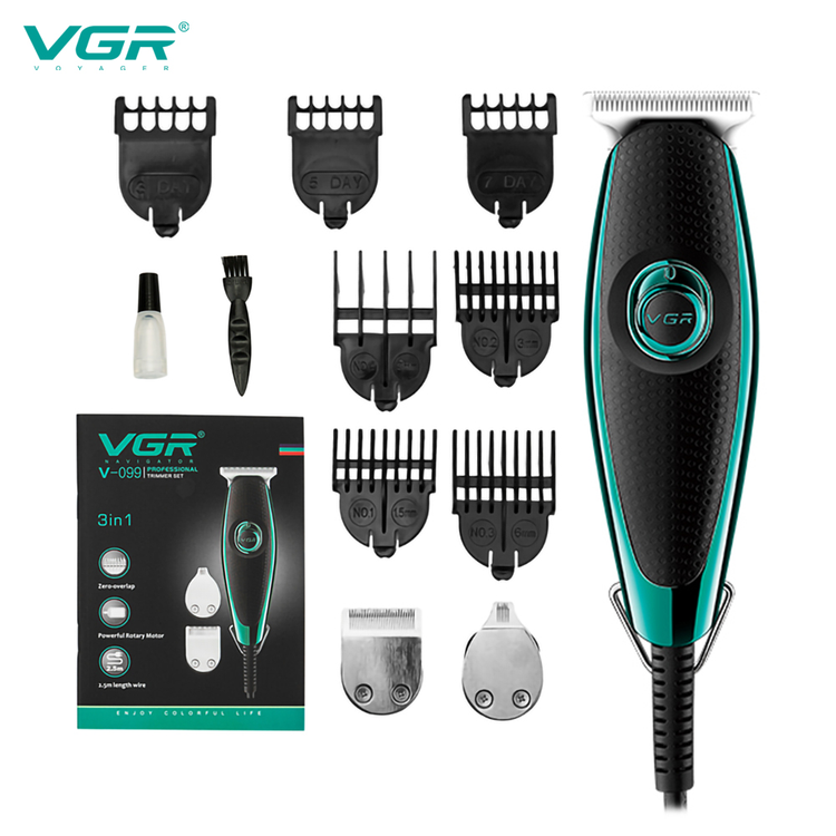 ست ماشین اصلاح موی صورت و بدن وی جی آر V-099 (رنگ بصورت رندوم )
